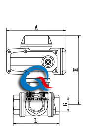 電動三通內螺紋球閥 (配HR) 