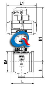 氣動偏心半球閥 (法蘭式) 